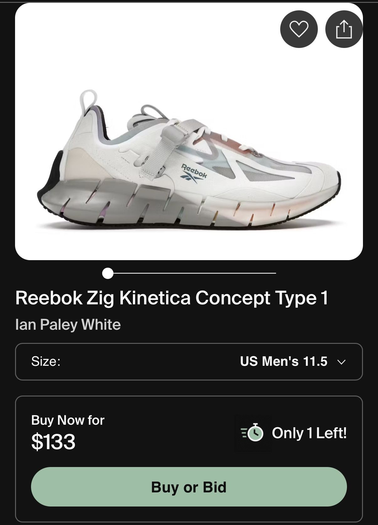 Reebok Zig Kinetica Concept Type 1