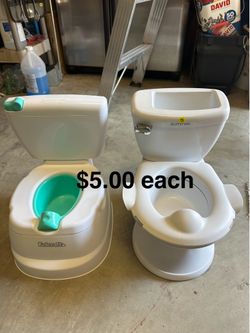 Baby toilets $5.00 each good condition