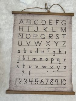 Alphabet & Numbers Wall Décor