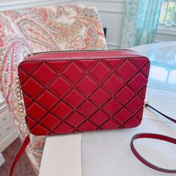 Michael kors JET SET TRAVEL LARGE GRID EAST WEST CROSSBODY/NWT