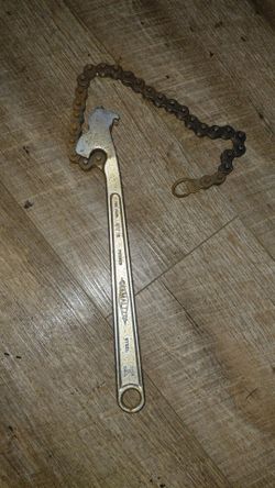 vintage Diamalloy CW-12 chain wrench