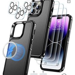iPhone 14 Pro Max Case Magnetic W/protectors