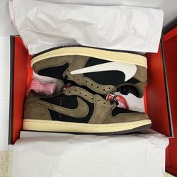Nike Jordan 1 Low Travis Scott Brown Size 9