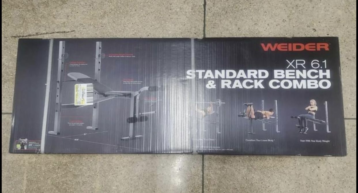 New Standard Bench and Rack Combo - Weider XR 6.1