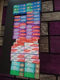 Toothpaste colgate Crest, hello $2 each firm