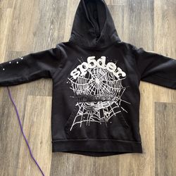 SP5DER hoodie black size small