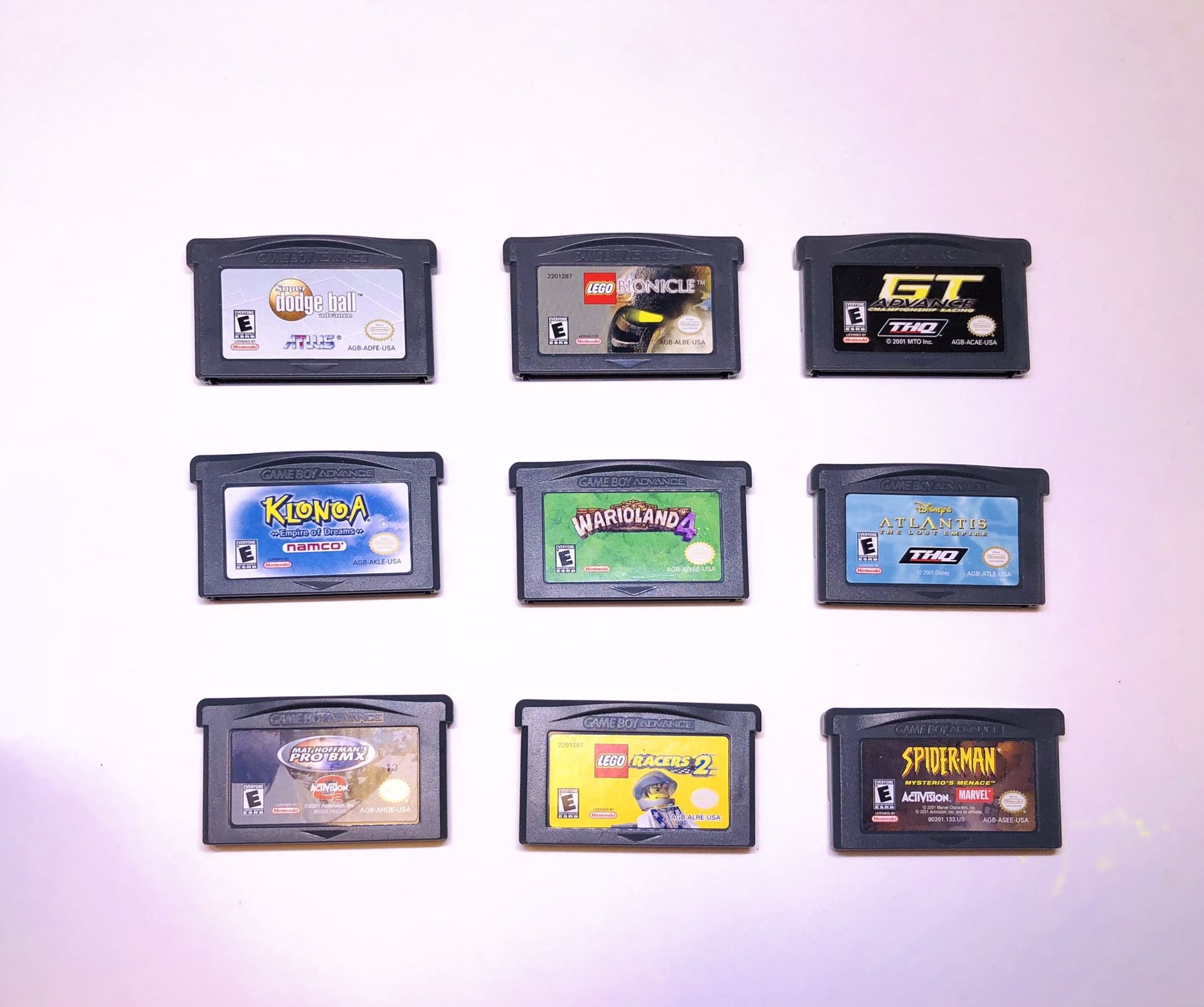 Nintendo Gameboy Advance Game Lot