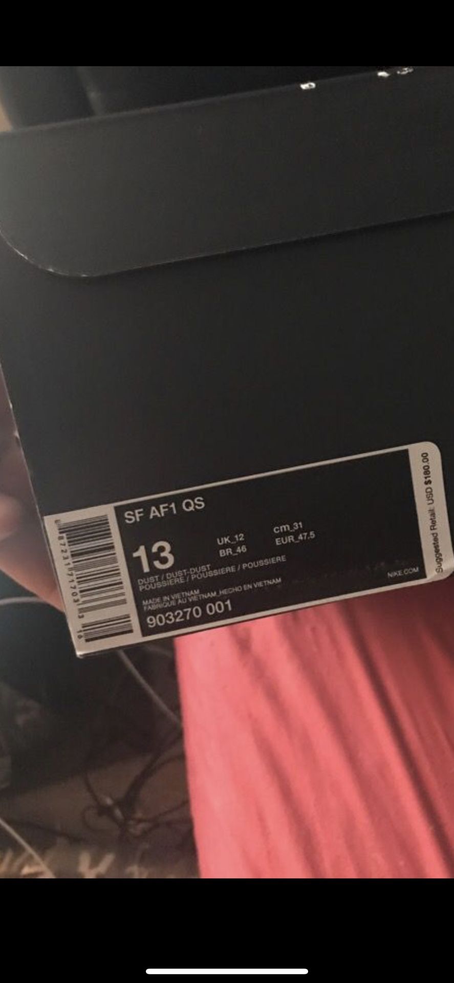 Wolf gray Nike asf. Brand new never work. Size 13. With receipt from original purchase