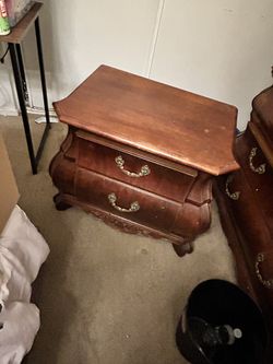 Two Heavy Wood Dressers