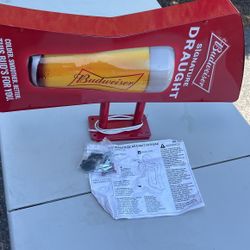 Budweiser Signature Fraught Beer Fathead Pub Sign New