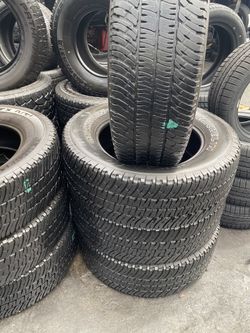 SET LT 275/65/20 MICHELIN GOOD USED $280 PRICE INCLUDES PROFESSIONAL INSTALLATION AND TAX