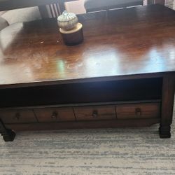 Dark Wood Coffee Table For Quick Sale!!
