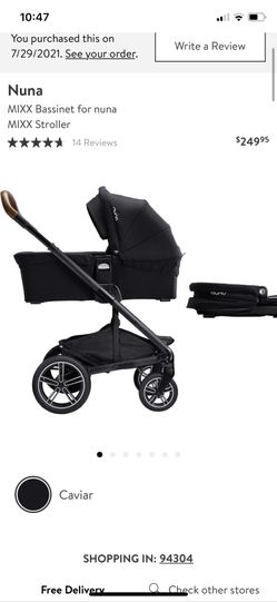 Nuna Mixx Bassinet Attachment Black Caviar for Sale in Fresno, CA - OfferUp