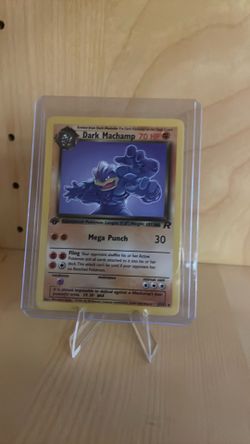 First Edition Dark Machamp - Team Rocket Pokemon Card