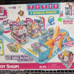 5 Surprise Toy Mini Brands Series 2 Toy Shop Playset with 10 Minis