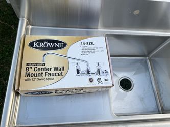 New*Stainless Steel Single Sink W/ Faucet 