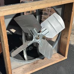 30” whole house fan and fan shutter