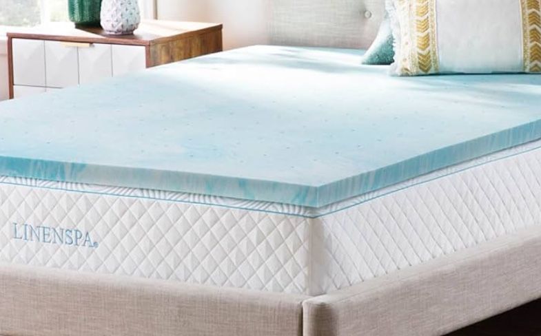 RV King Mattress Topper And Sheet Set