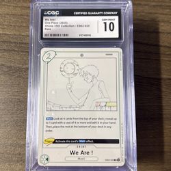 We Are! ONE piece 25th collection EB02-020 Rare cgc 10 graded