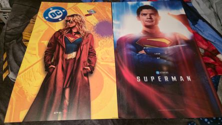 Superman and Supergirl Posters