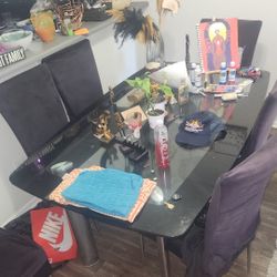 Dinner table with chairs