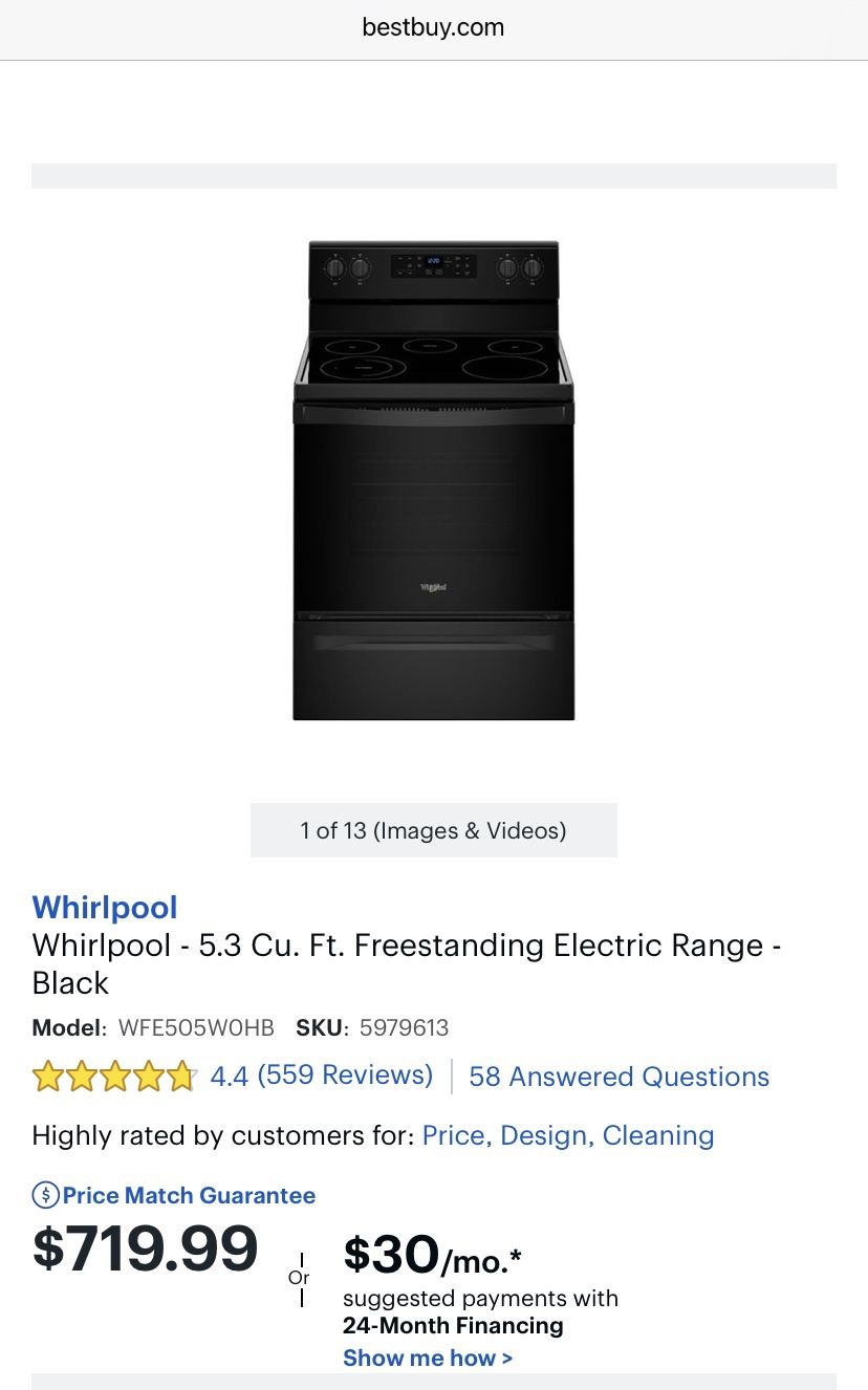 New Stove Whirlpool Home & Garden