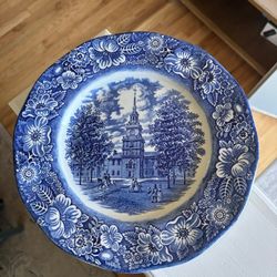 Staffordshire Dinner Plate Liberty Blue - 9 7/8 in