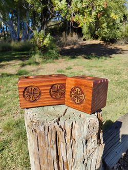 Candle Holders Jerusalem Cross Design