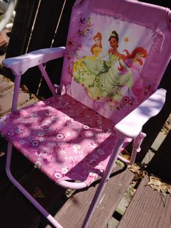 Disney princess fold up lawn chair