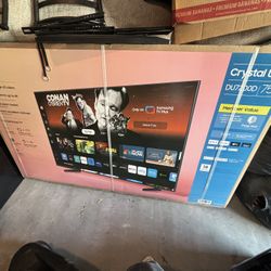 75 IN SAMSUNG CRYSTAL UHD TV 