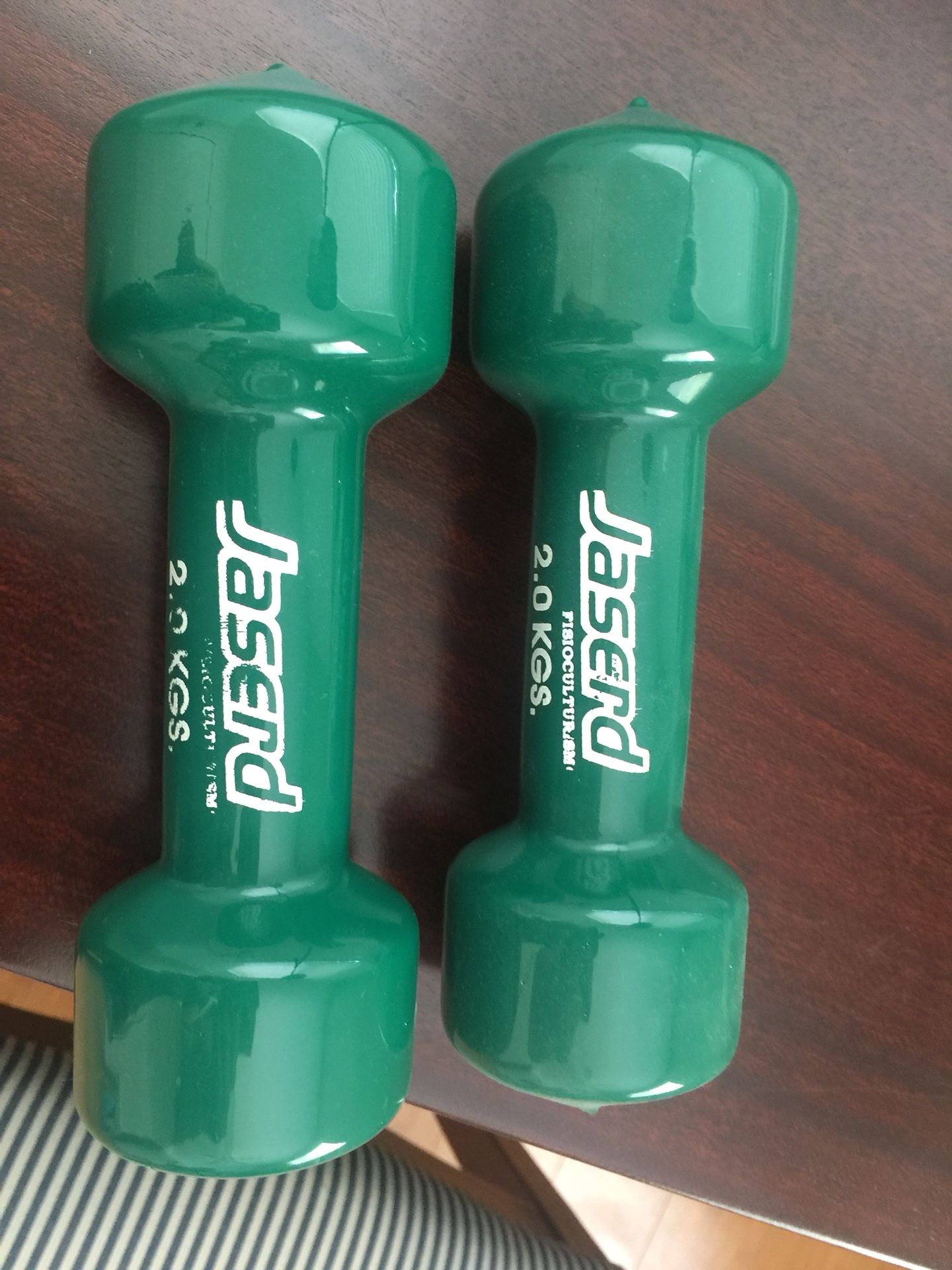 Set of Two “2 kg.” Dumbbells