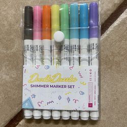 8 Piece Shimmer Marker Set Brand Néw