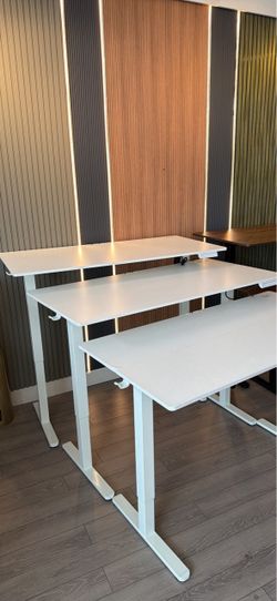 Brand New White Height-Adjustable Standing Desk