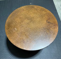 Hammary Nueva Hammered Copper Round End Table – 26”