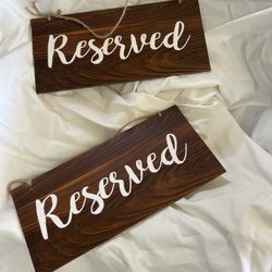 Reserved Signs