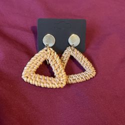 Wicker Dangle Earrings 