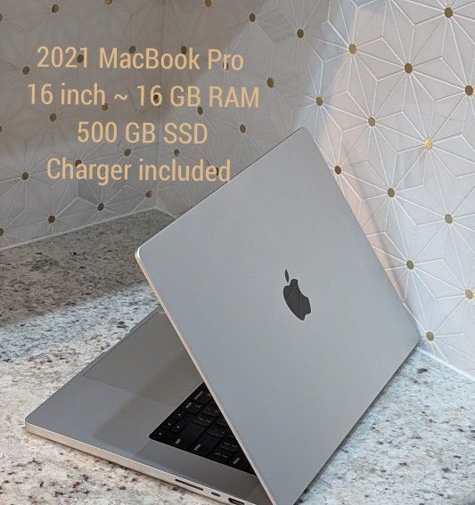 16 Inch 2021 MacBook Pro, 16GB $1200 OBO