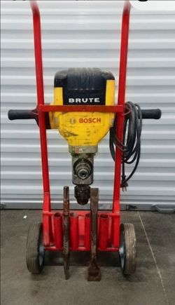 Bosch "Brute" Demolition Hammer & Concrete Breaker – Includes Cart & Bits