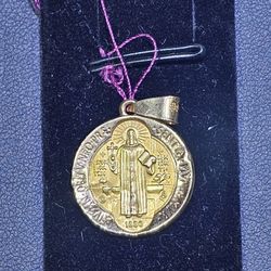 14kt YG Small St. Benedict Pendant. (C-3) ASK FOR RYAN. #(contact info removed)62