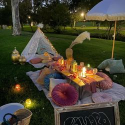 Luxury picnic set up