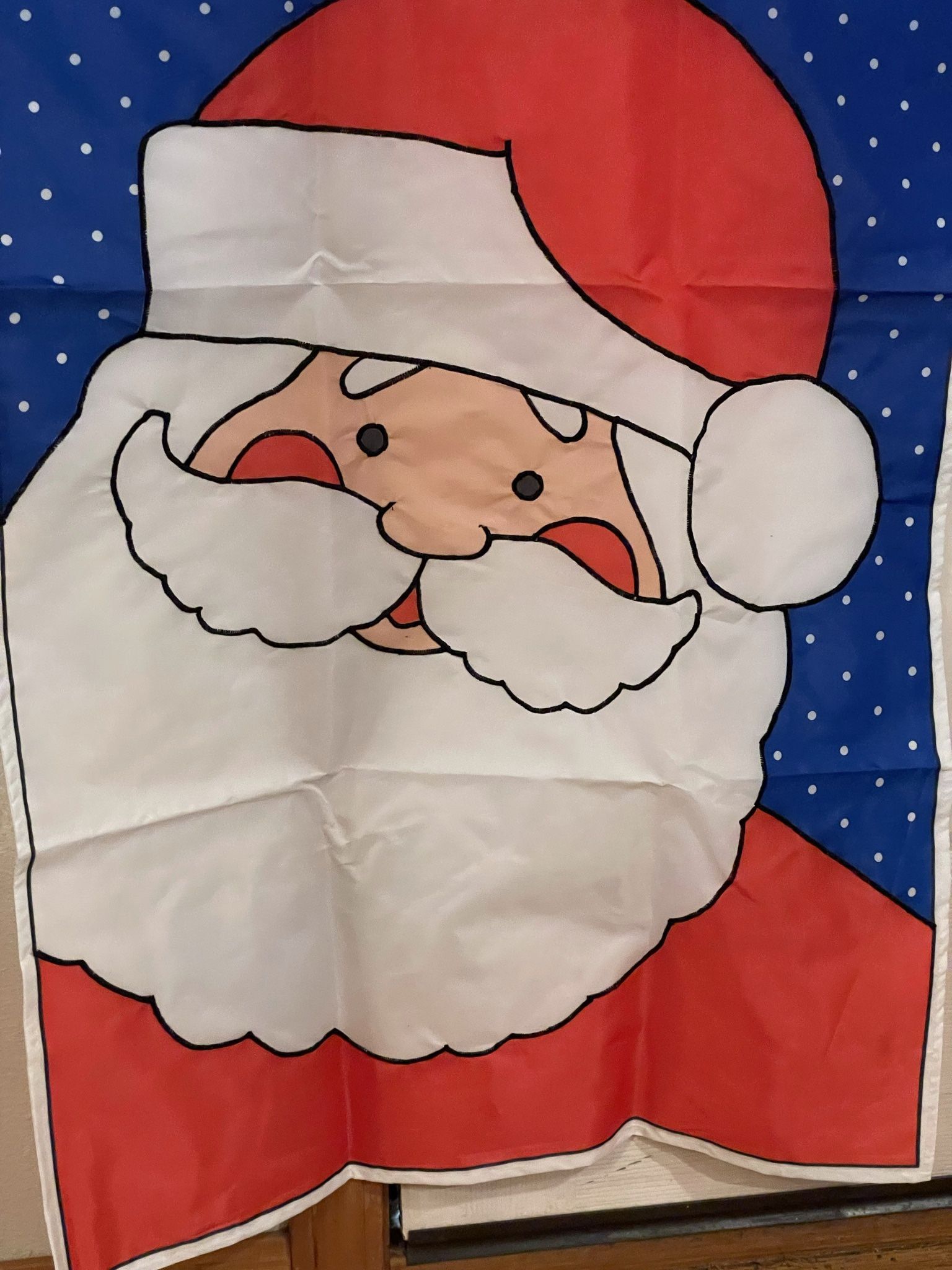 Christmas Santa Banner Yard Decoration Holiday Flag
