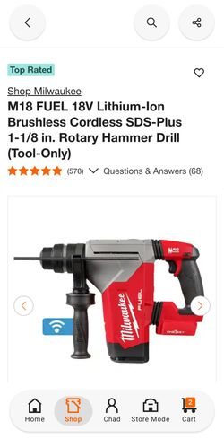 Milwaukee 18 volt hammer/chipper/drill