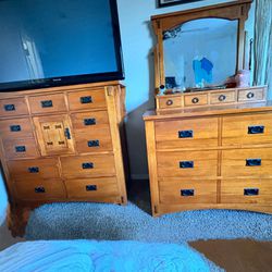 2 Dressers and side table 