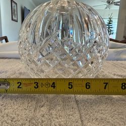 Antique Crystal Lamp Globe