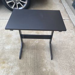 Black Wood Side Couch / Bed Table 