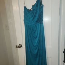 Bridesmaid Dress Teal Size 16