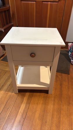 White nightstand