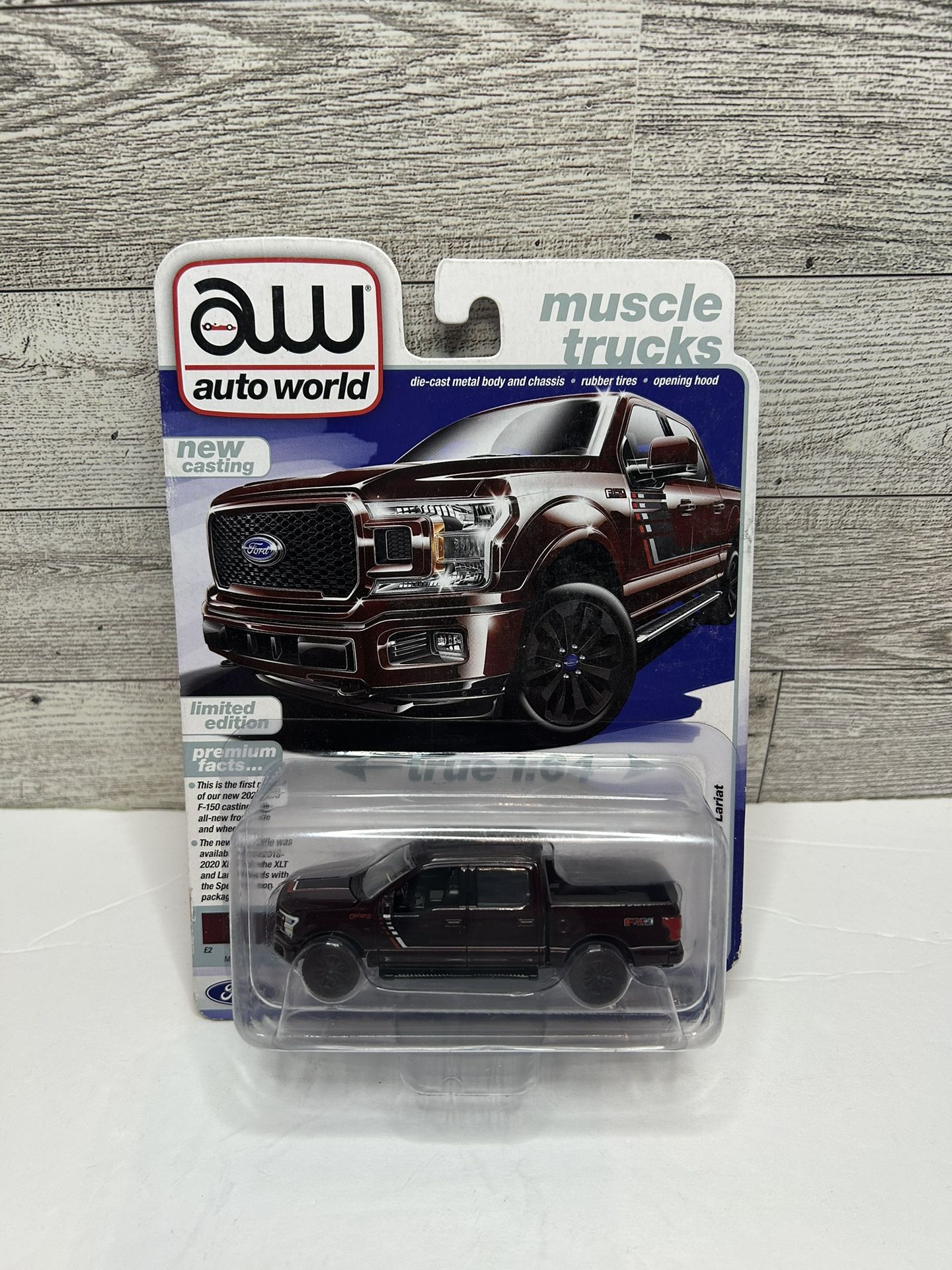 Auto World Premium Series Brown ‘2020 Ford F-150 Lariat Pickup Truck / Limited Edition • Die Cast Metal • Made in China