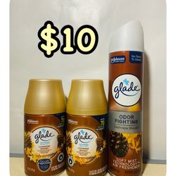 Glade Automatic Spray Refill Bundle, $10 for all/$10 por todo‼️