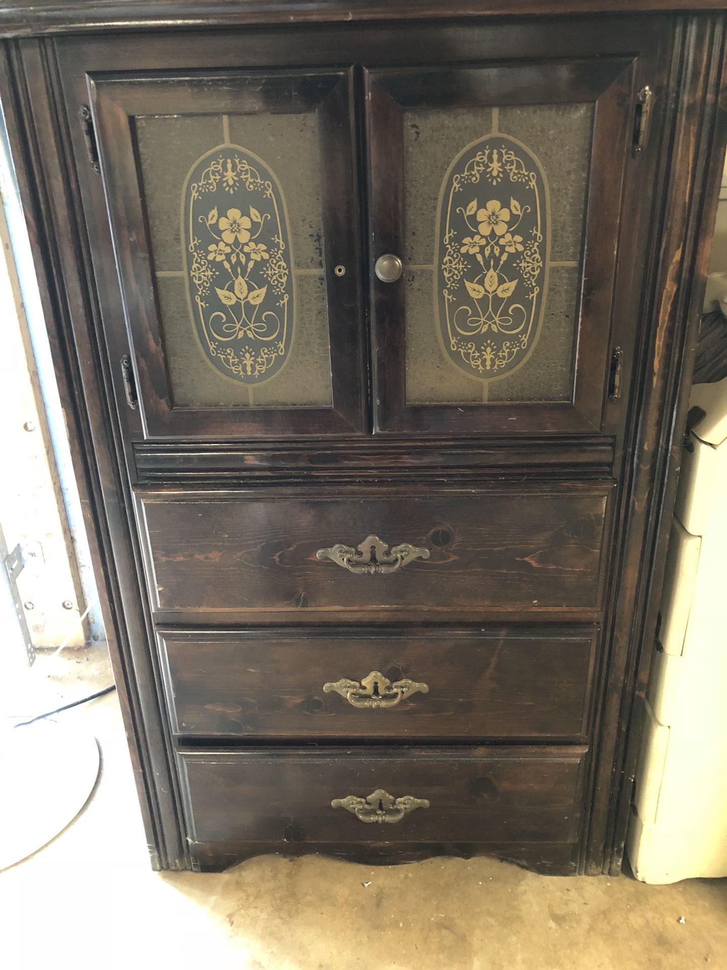 Vintage wood cabinet